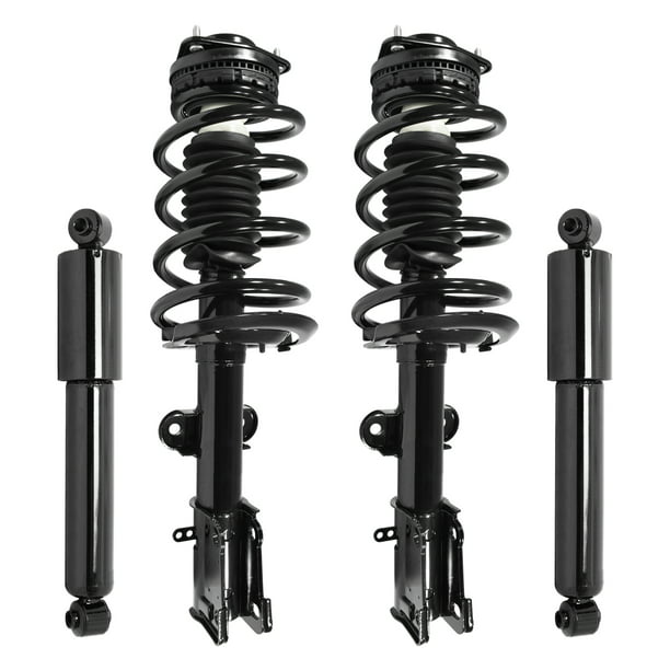 Unity 4-11980-252080-001 Front and Rear 4 Wheel Complete Strut Assembly with Gas Shock Kit 